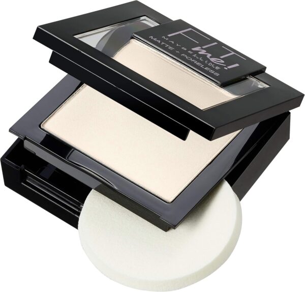 Fit Me Matt Poreless Powder Maybelline Warm Ivory Makeup-1