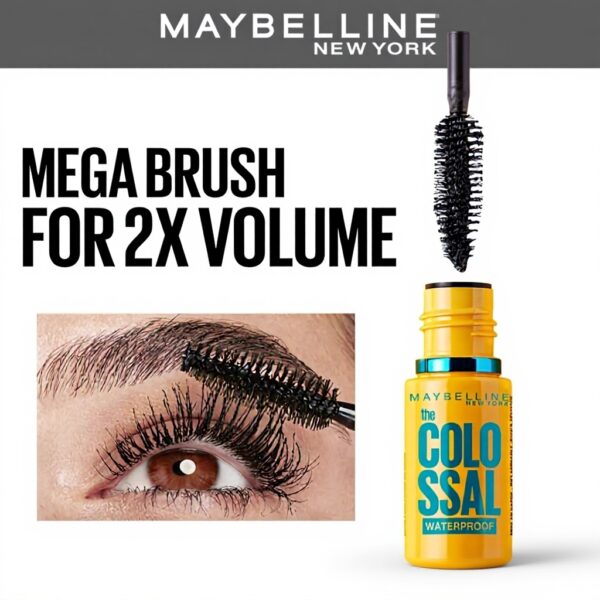 Maybelline Colossal Mascara Waterproof Black 10ml Volume