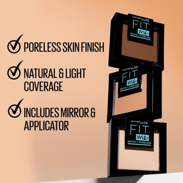 Matte Powder Maybelline Fit Me Poreless Oil Control 130 Buff-3