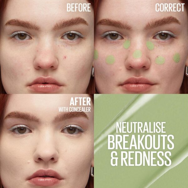 Maybelline Green Concealer Corrects Redness Sensitive Skin-1