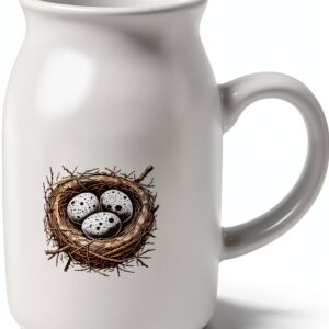 Azeeda Ceramic Milk Jug 300ml Microwave Dishwasher Safe-0